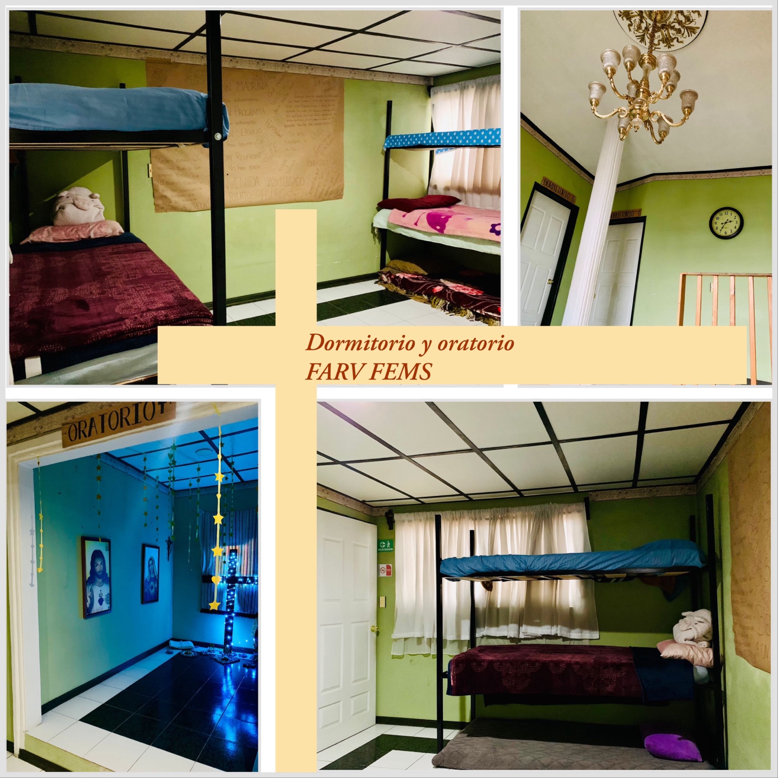 Dormitorio y oratorio femenil